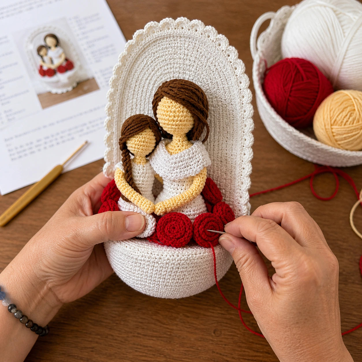 Crochet Mother & Daughter Portrait Pattern