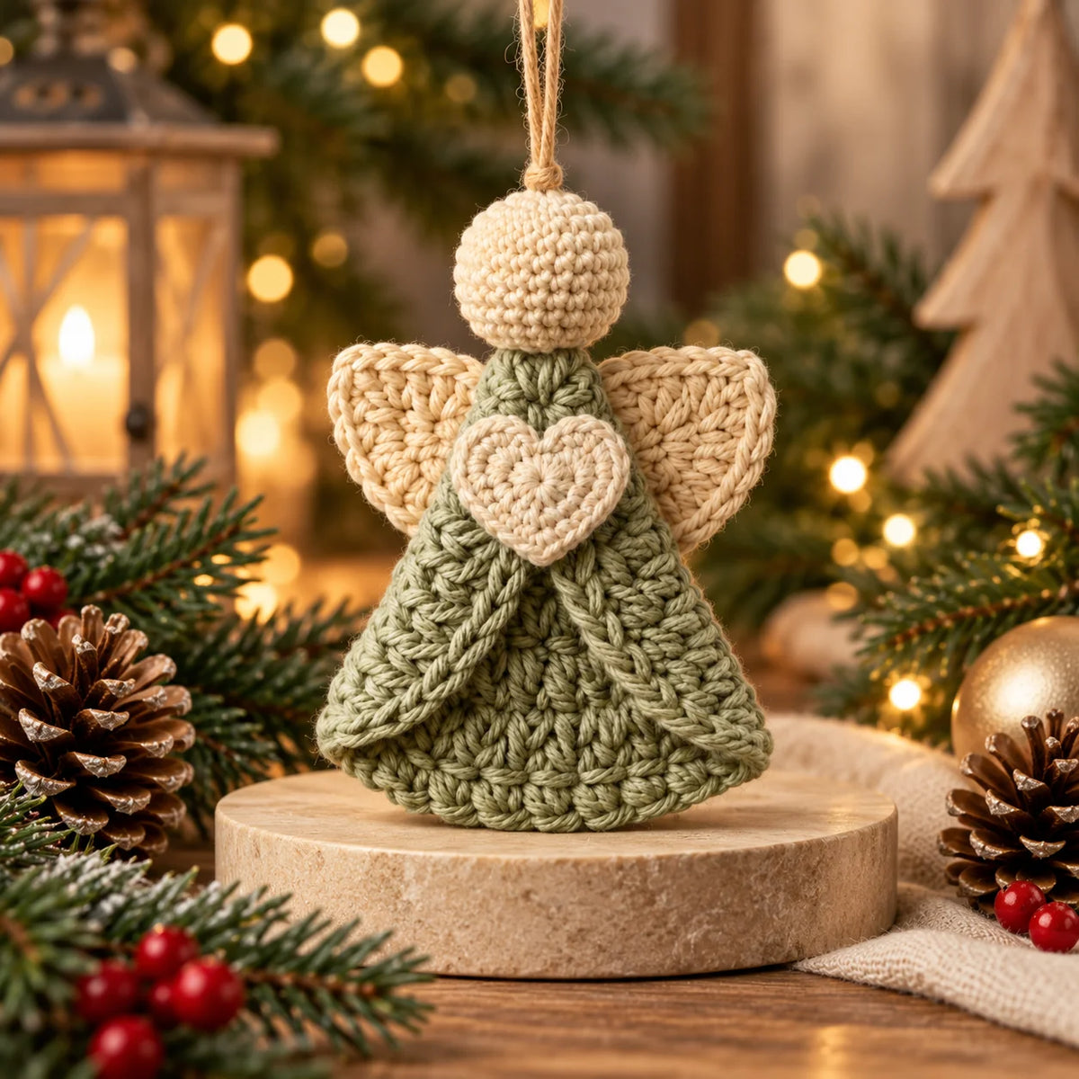Crochet Angel Ornament Pattern | Christmas Tree Decor