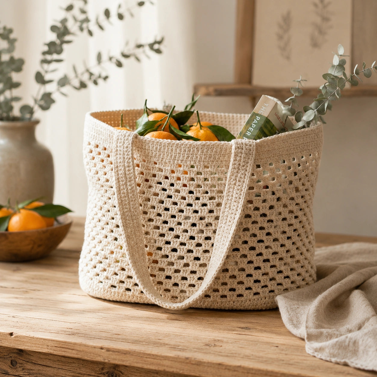 Mesh Market Bag Crochet Pattern – Baby PDF, Newborn-4Y