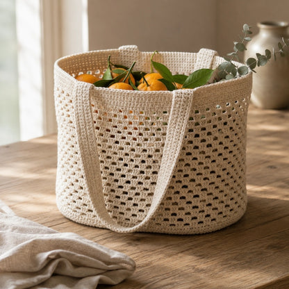 Mesh Market Bag Crochet Pattern – Baby PDF, Newborn-4Y