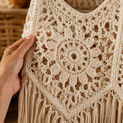 The Desert Bloom Fringed Tank Top