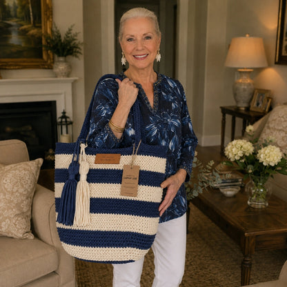 Hampton Style Bag Crochet Pattern - PDF Download, DIY Tote Bag Crochet Pattern