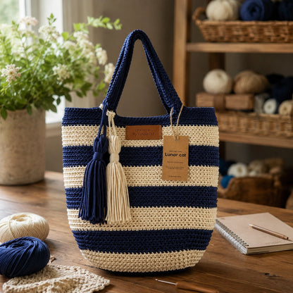 Hampton Style Bag Crochet Pattern - PDF Download, DIY Tote Bag Crochet Pattern