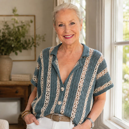 Calad Shirt Crochet Pattern - Lightweight Summer PDF, XS-5XL