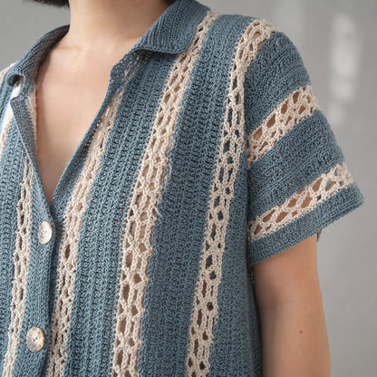 Calad Shirt Crochet Pattern - Lightweight Summer PDF, XS-5XL