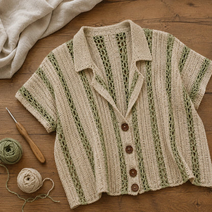 Calad Shirt Crochet Pattern - Lightweight Summer PDF, XS-5XL