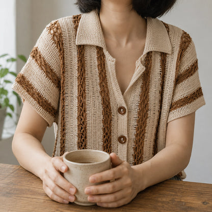 Calad Shirt Crochet Pattern - Lightweight Summer PDF, XS-5XL