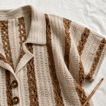 Calad Shirt Crochet Pattern - Lightweight Summer PDF, XS-5XL