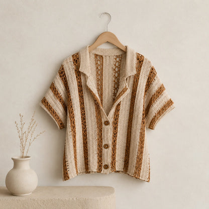 Calad Shirt Crochet Pattern - Lightweight Summer PDF, XS-5XL