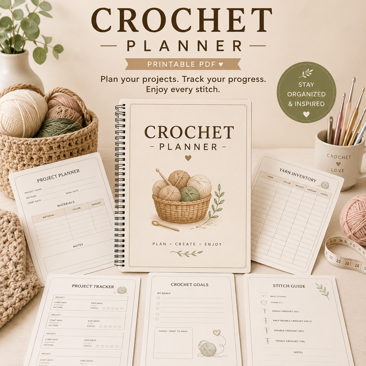 Crochet Planner PDF – Plan Every Stitch