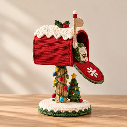 Crochet Christmas Mailbox Pattern - Santa Stop Here Amigurumi
