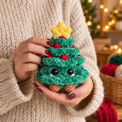 No-Sew Christmas Amigurumi Trio