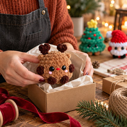 No-Sew Christmas Amigurumi Trio