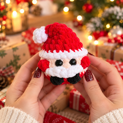 No-Sew Christmas Amigurumi Trio