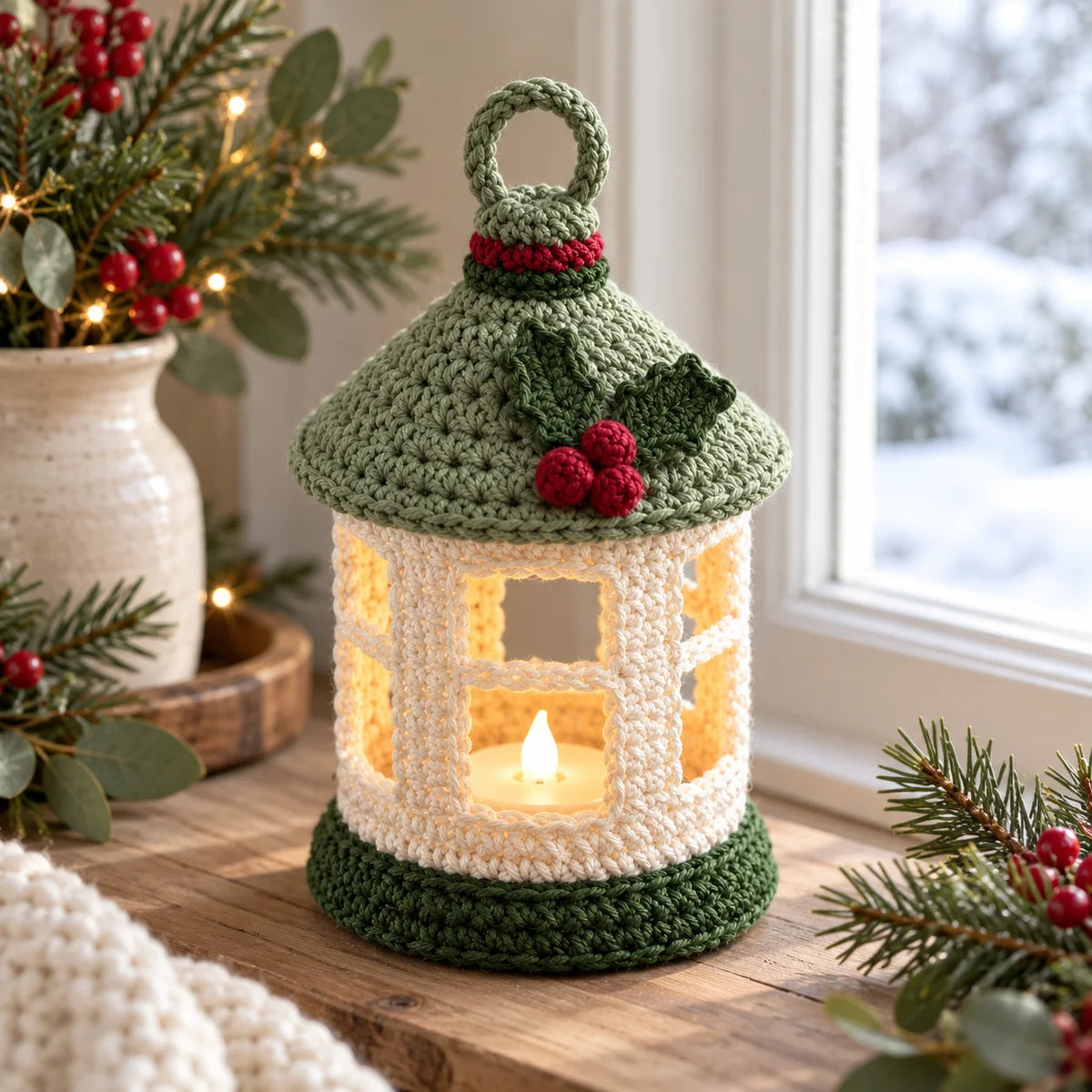 Mini Christmas Lantern Crochet Pattern