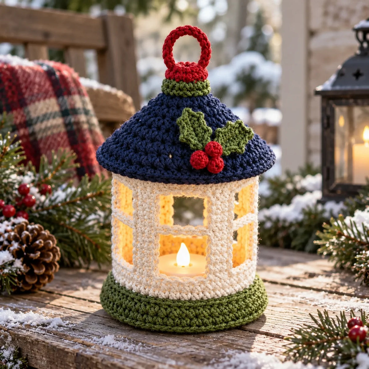 Mini Christmas Lantern Crochet Pattern