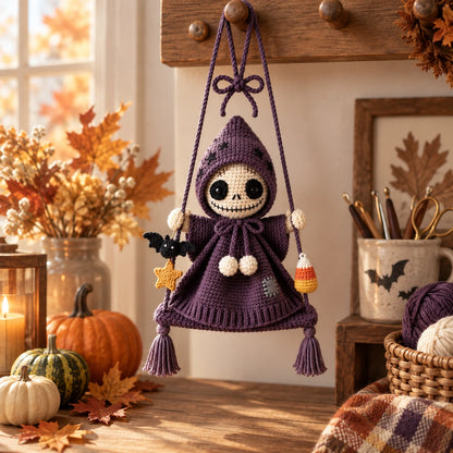 Swinging Skeleton Doll Crochet Pattern – Halloween Amigurumi