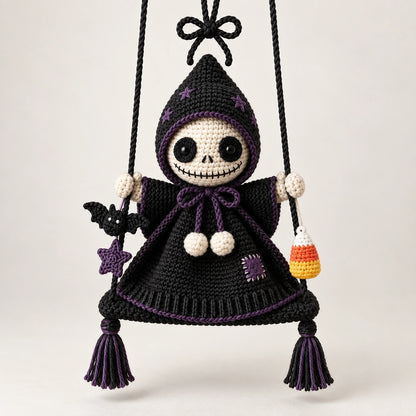 Swinging Skeleton Doll Crochet Pattern – Halloween Amigurumi