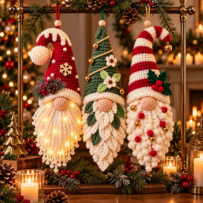 Santa Gnomes Trio 🎅