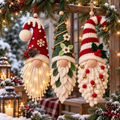 Santa Gnomes Trio 🎅