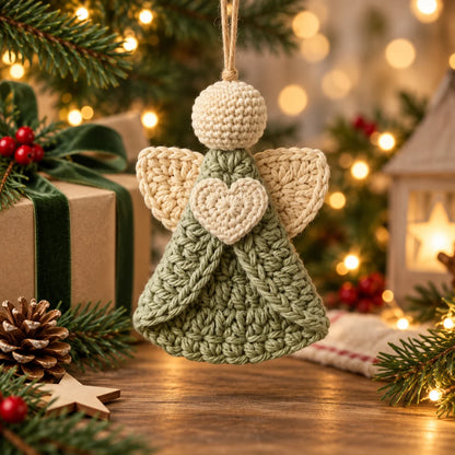 Crochet Angel Ornament Pattern | Christmas Tree Decor