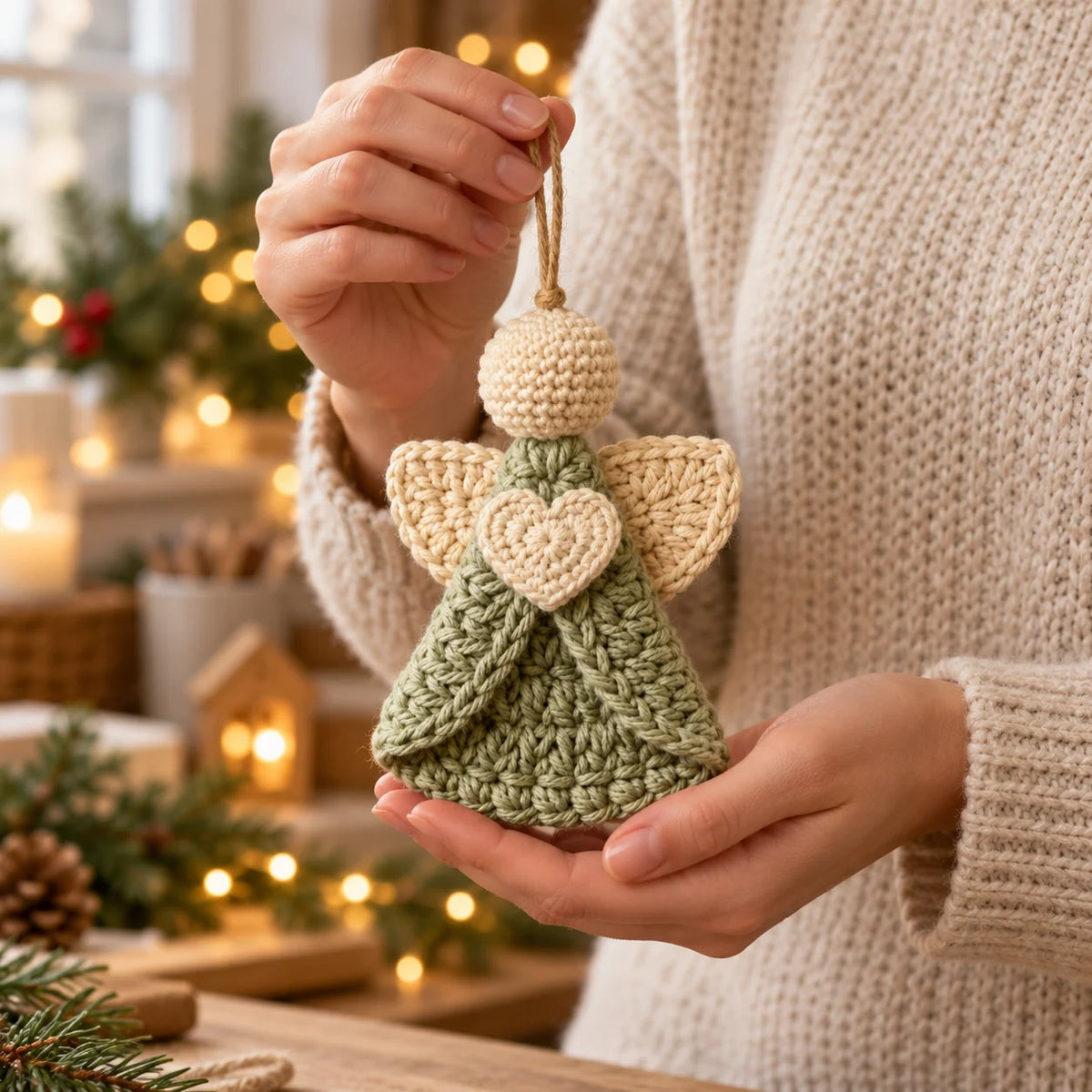 Crochet Angel Ornament Pattern | Christmas Tree Decor