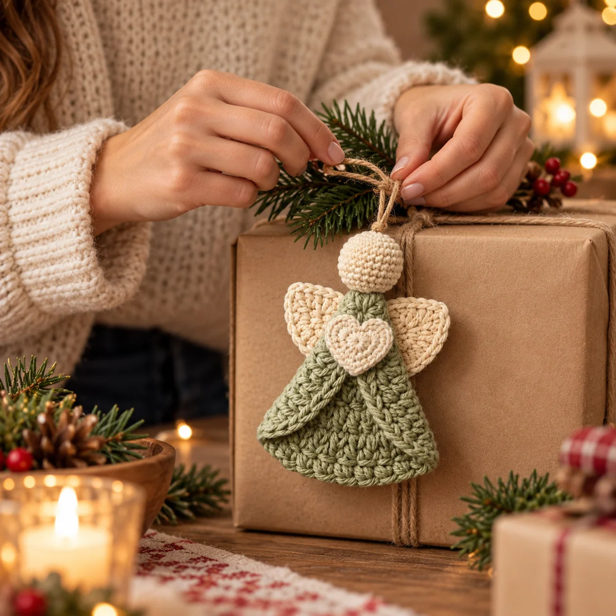 Crochet Angel Ornament Pattern | Christmas Tree Decor