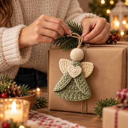 Crochet Angel Ornament Pattern | Christmas Tree Decor