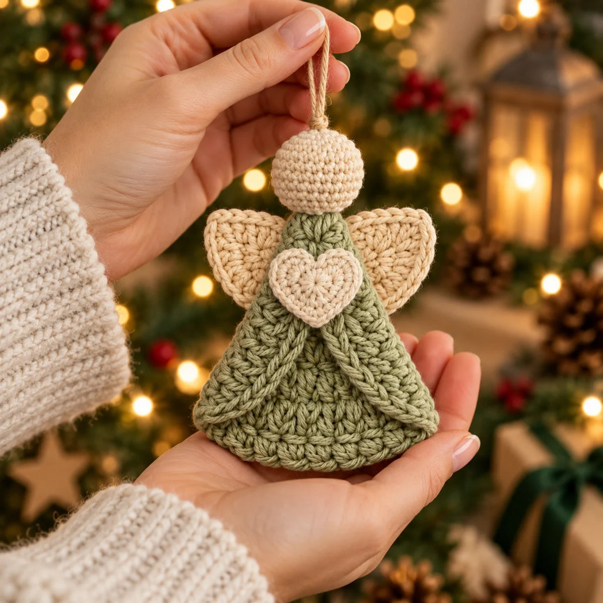 Crochet Angel Ornament Pattern | Christmas Tree Decor