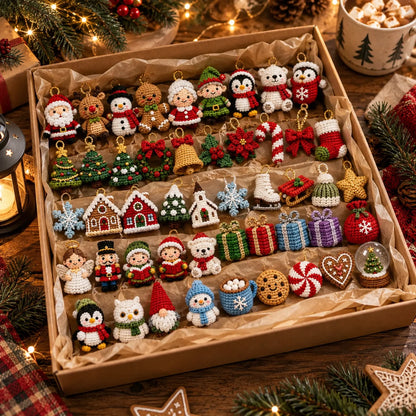 50 Mini Christmas Crochet Ornaments - Amigurumi Patterns