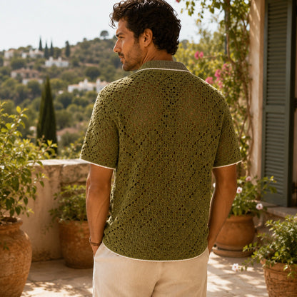 Yolanda Shirt Crochet Pattern - Textured Button-Up PDF, XS-5XL