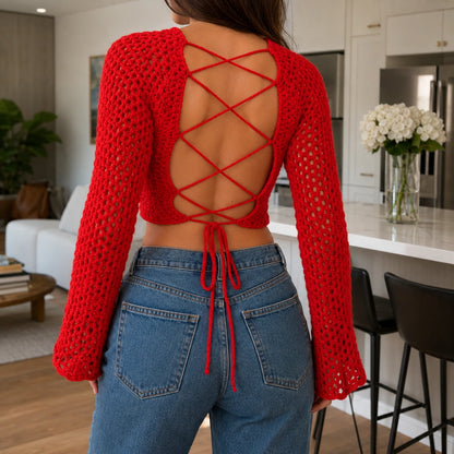 Fiona Top Crochet Pattern - Cottage Fairy PDF, XS–XL