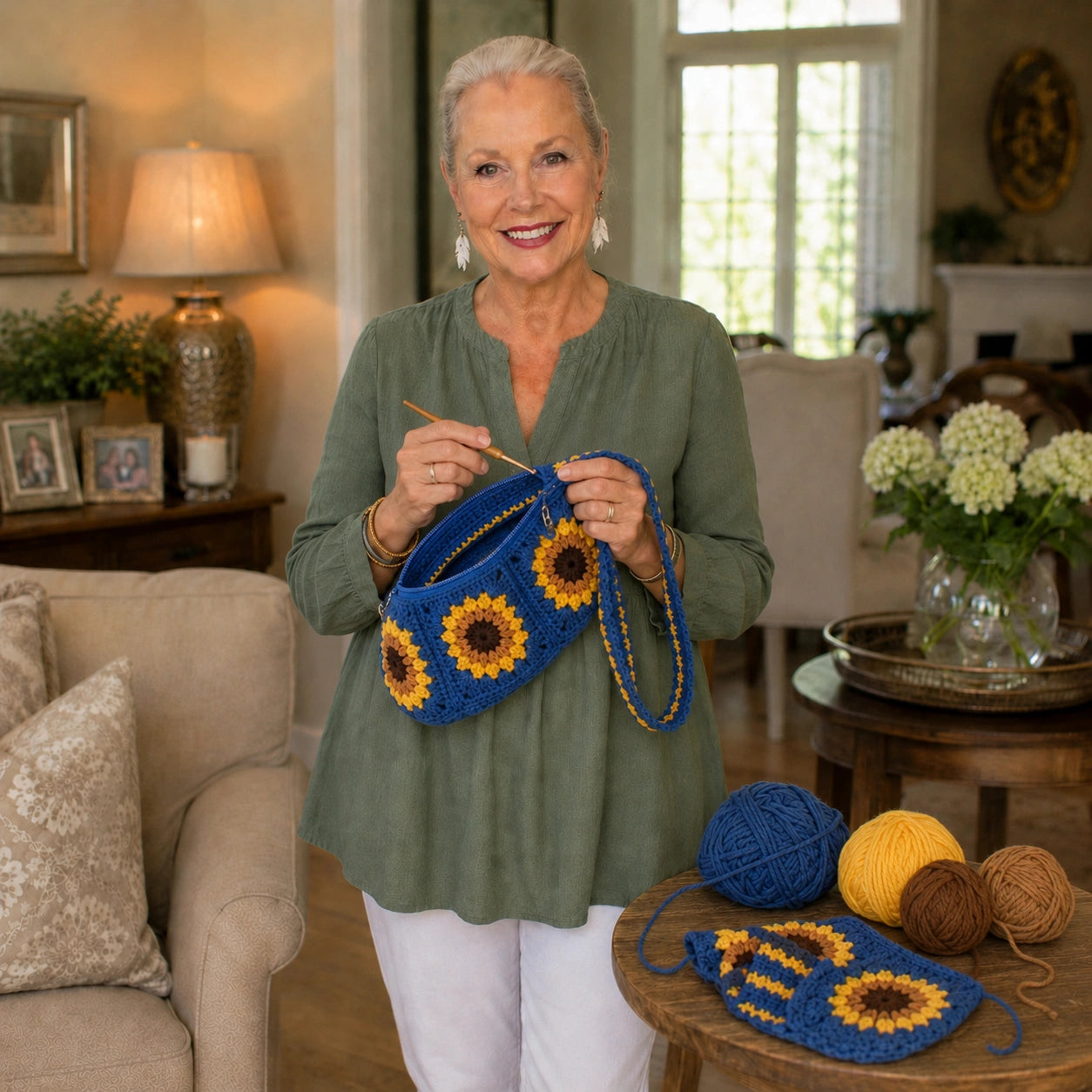 Sunflower Sling Bag Crochet Pattern