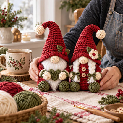 Mr & Mrs Christmas Gnome Crochet Pattern