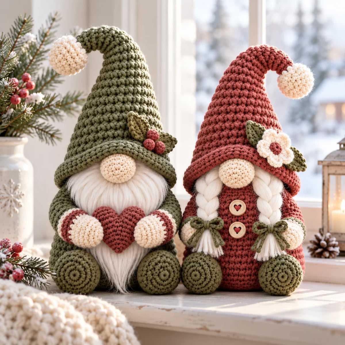 Mr & Mrs Christmas Gnome Crochet Pattern