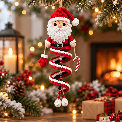 Christmas Spiral Ornament Crochet Pattern Set – 10 Festive Characters