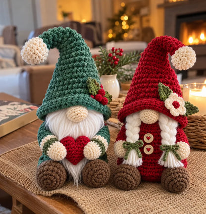 Mr & Mrs Christmas Gnome Crochet Pattern