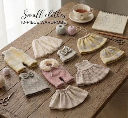 Doll Clothes Sewing Pattern Set 9-Piece Wardrobe
