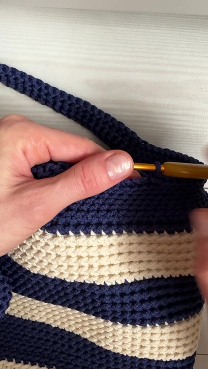 Hampton Style Bag Crochet Pattern - PDF Download, DIY Tote Bag Crochet Pattern