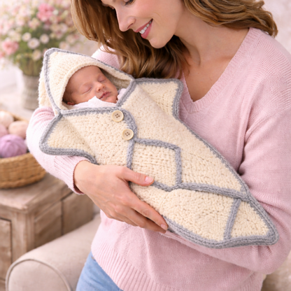 Newborn Star Swaddle Crochet Pattern